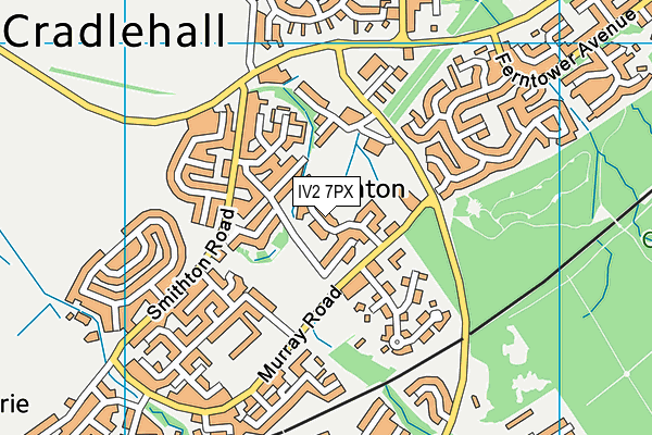 IV2 7PX map - OS VectorMap District (Ordnance Survey)