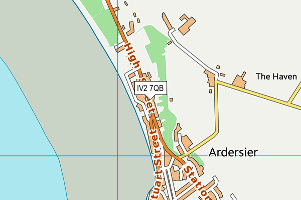 IV2 7QB map - OS VectorMap District (Ordnance Survey)