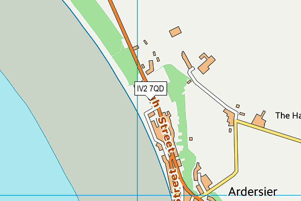 IV2 7QD map - OS VectorMap District (Ordnance Survey)