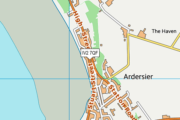 IV2 7QF map - OS VectorMap District (Ordnance Survey)