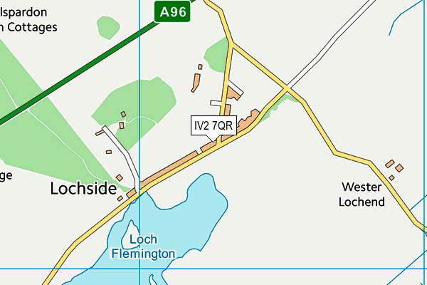 IV2 7QR map - OS VectorMap District (Ordnance Survey)