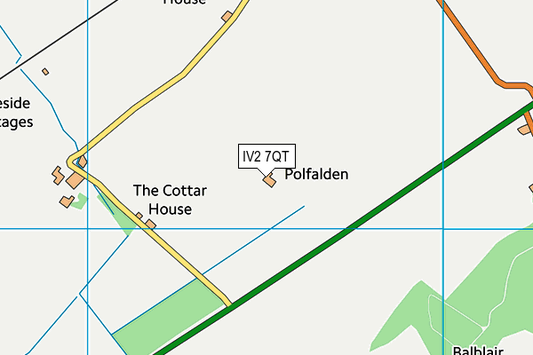 IV2 7QT map - OS VectorMap District (Ordnance Survey)