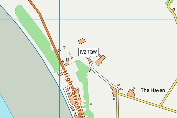 IV2 7QW map - OS VectorMap District (Ordnance Survey)