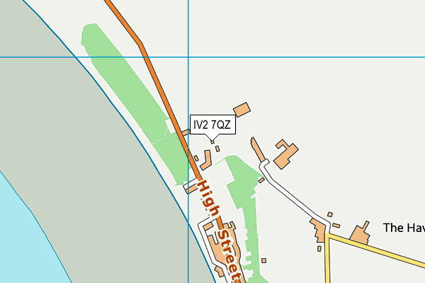 IV2 7QZ map - OS VectorMap District (Ordnance Survey)