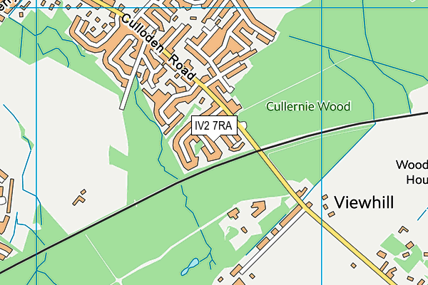 IV2 7RA map - OS VectorMap District (Ordnance Survey)