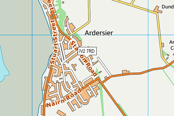 IV2 7RD map - OS VectorMap District (Ordnance Survey)