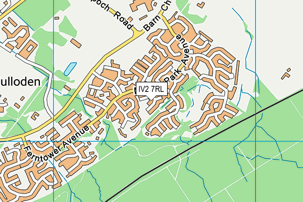 IV2 7RL map - OS VectorMap District (Ordnance Survey)
