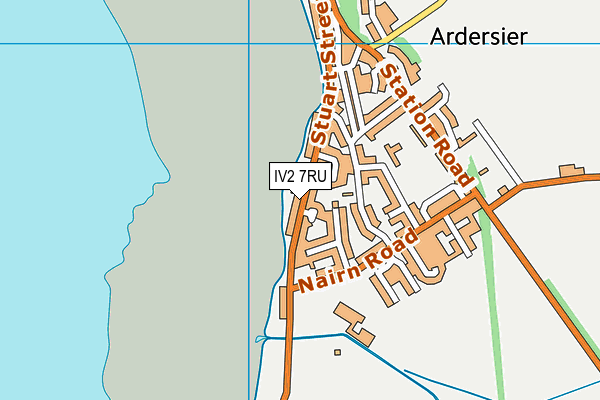 IV2 7RU map - OS VectorMap District (Ordnance Survey)