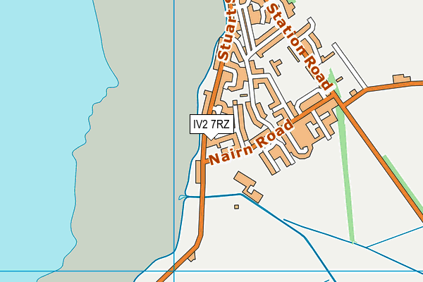 IV2 7RZ map - OS VectorMap District (Ordnance Survey)