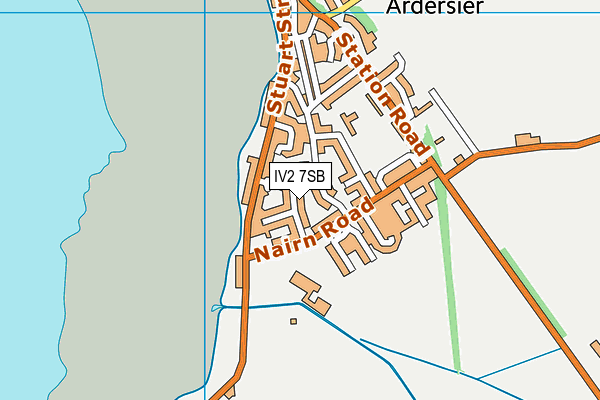 IV2 7SB map - OS VectorMap District (Ordnance Survey)