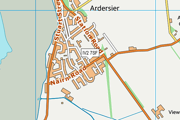 IV2 7SF map - OS VectorMap District (Ordnance Survey)