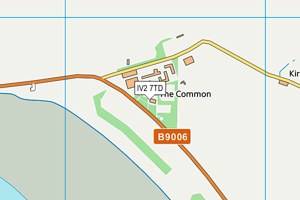 IV2 7TD map - OS VectorMap District (Ordnance Survey)