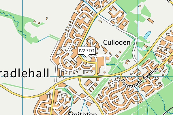 IV2 7TG map - OS VectorMap District (Ordnance Survey)