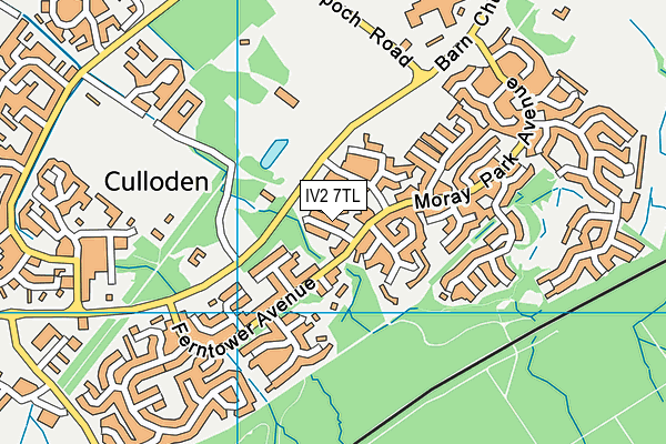 IV2 7TL map - OS VectorMap District (Ordnance Survey)