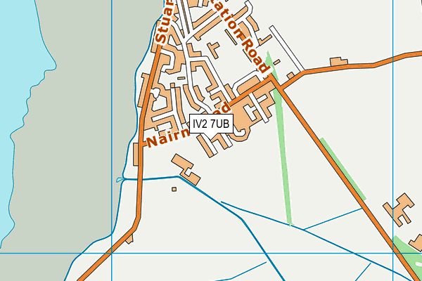 IV2 7UB map - OS VectorMap District (Ordnance Survey)