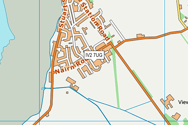 IV2 7UG map - OS VectorMap District (Ordnance Survey)