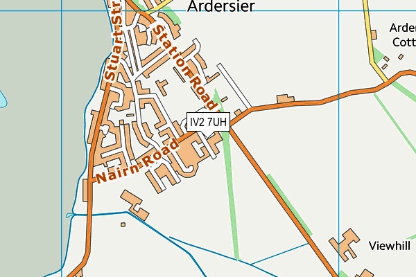 IV2 7UH map - OS VectorMap District (Ordnance Survey)