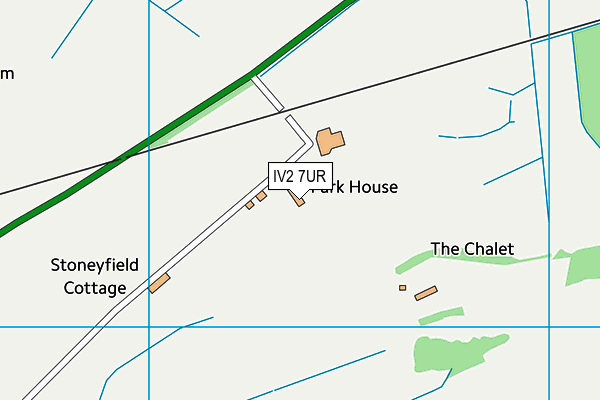 IV2 7UR map - OS VectorMap District (Ordnance Survey)