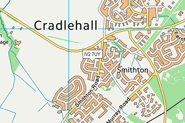 IV2 7UY map - OS VectorMap District (Ordnance Survey)