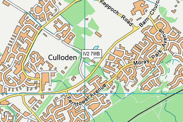 Map of CULLODEN SERVICE STATION LIMITED at district scale