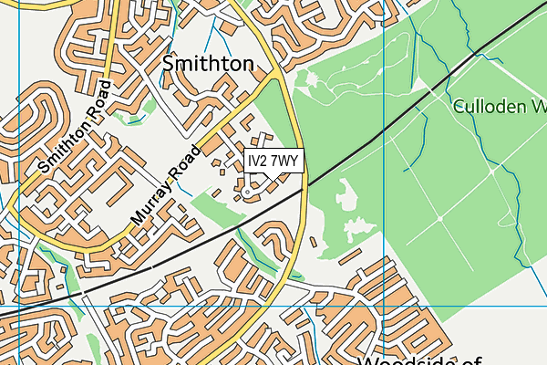 IV2 7WY map - OS VectorMap District (Ordnance Survey)