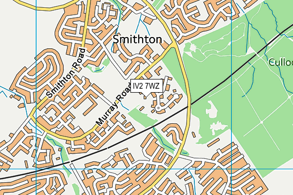 IV2 7WZ map - OS VectorMap District (Ordnance Survey)