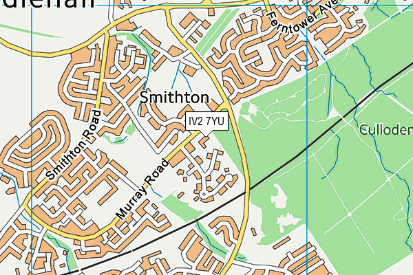 IV2 7YU map - OS VectorMap District (Ordnance Survey)