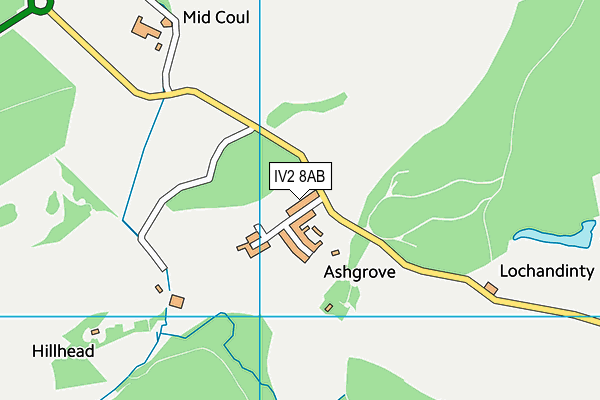 IV2 8AB map - OS VectorMap District (Ordnance Survey)