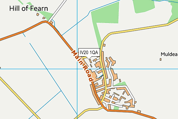 IV20 1QA map - OS VectorMap District (Ordnance Survey)