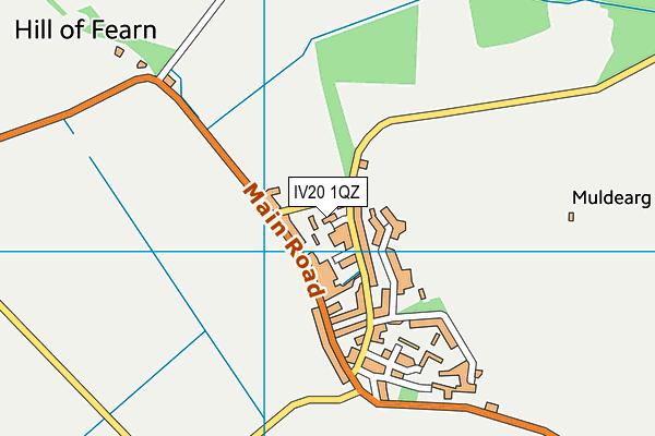 IV20 1QZ map - OS VectorMap District (Ordnance Survey)