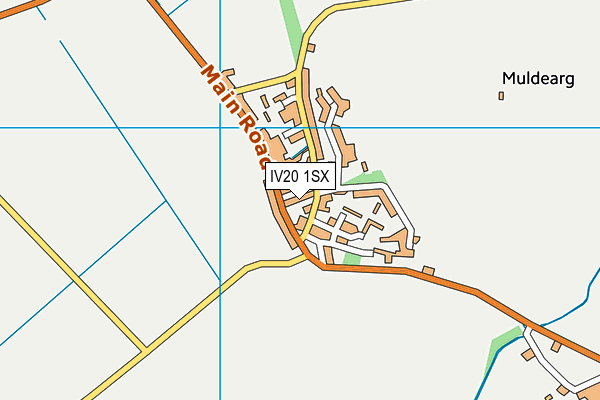 IV20 1SX map - OS VectorMap District (Ordnance Survey)