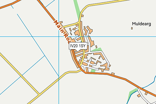 IV20 1SY map - OS VectorMap District (Ordnance Survey)