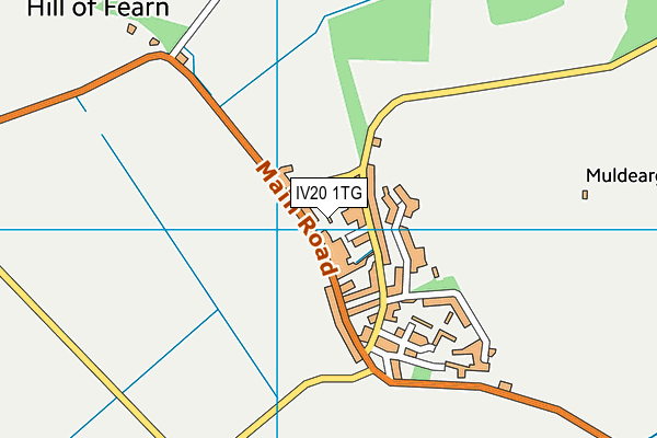 IV20 1TG map - OS VectorMap District (Ordnance Survey)