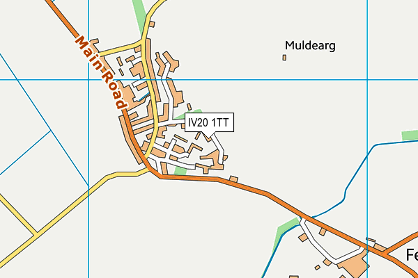 IV20 1TT map - OS VectorMap District (Ordnance Survey)