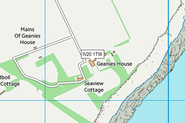 IV20 1TW map - OS VectorMap District (Ordnance Survey)