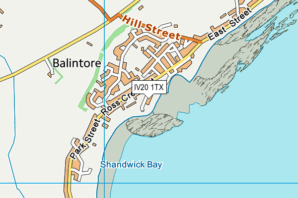 IV20 1TX map - OS VectorMap District (Ordnance Survey)