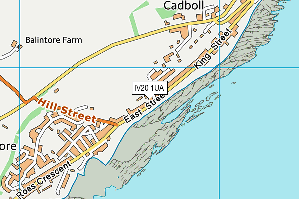 IV20 1UA map - OS VectorMap District (Ordnance Survey)