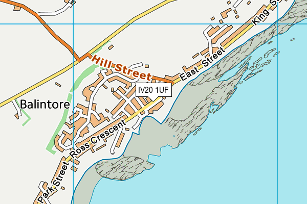 IV20 1UF map - OS VectorMap District (Ordnance Survey)