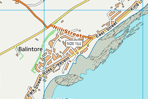 IV20 1UJ map - OS VectorMap District (Ordnance Survey)