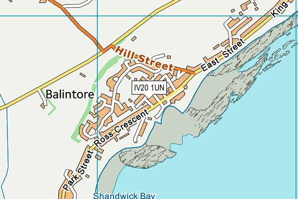 IV20 1UN map - OS VectorMap District (Ordnance Survey)