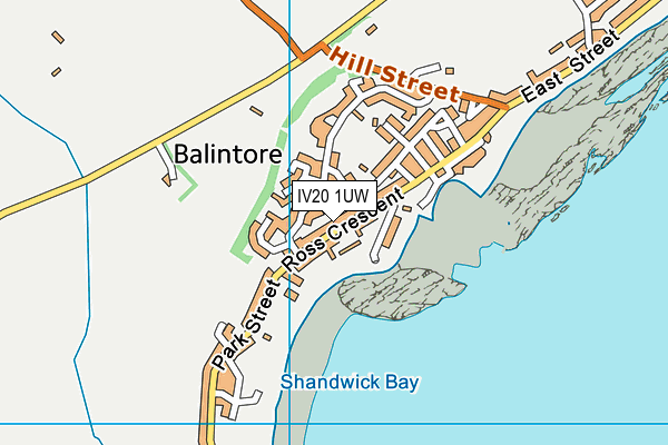 IV20 1UW map - OS VectorMap District (Ordnance Survey)