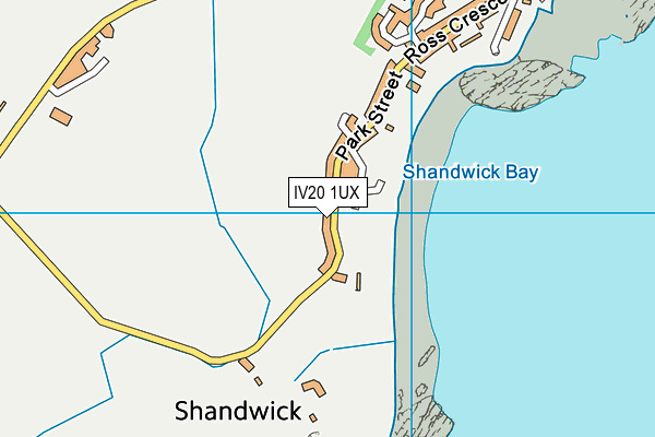 IV20 1UX map - OS VectorMap District (Ordnance Survey)