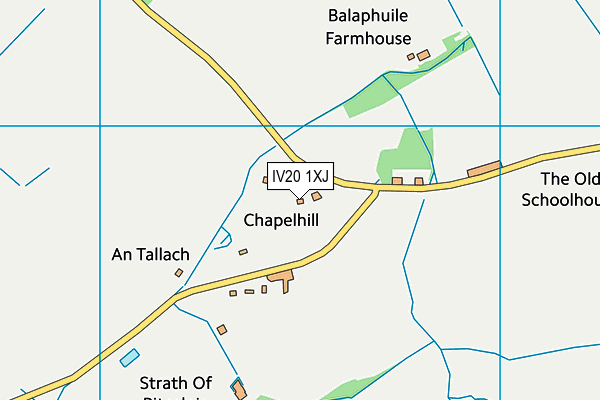 IV20 1XJ map - OS VectorMap District (Ordnance Survey)