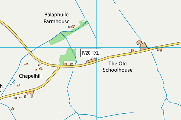 IV20 1XL map - OS VectorMap District (Ordnance Survey)