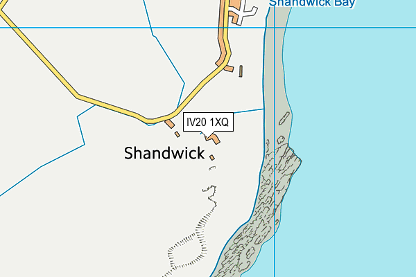 IV20 1XQ map - OS VectorMap District (Ordnance Survey)