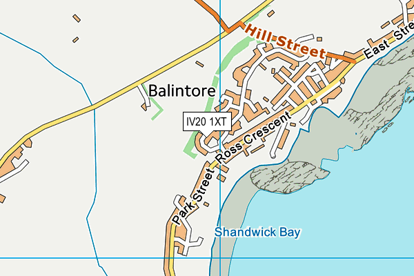 IV20 1XT map - OS VectorMap District (Ordnance Survey)