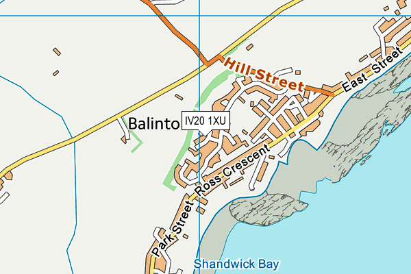 IV20 1XU map - OS VectorMap District (Ordnance Survey)