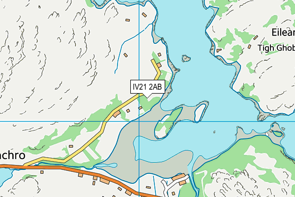 IV21 2AB map - OS VectorMap District (Ordnance Survey)