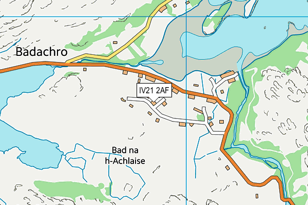 IV21 2AF map - OS VectorMap District (Ordnance Survey)