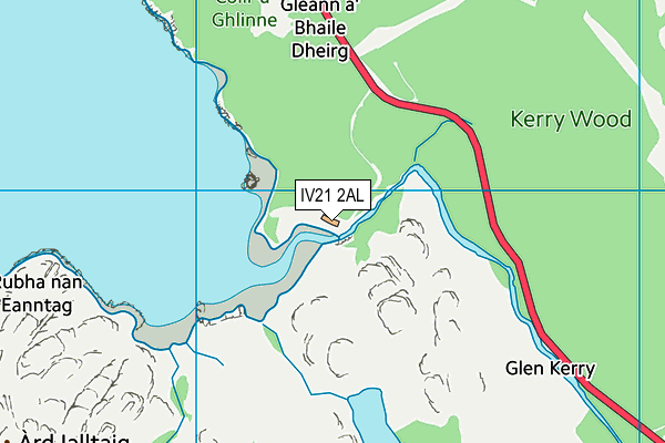 IV21 2AL map - OS VectorMap District (Ordnance Survey)